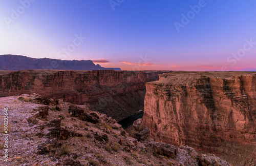 Sunrise view of the Colorado River  Marble Canyon AZ