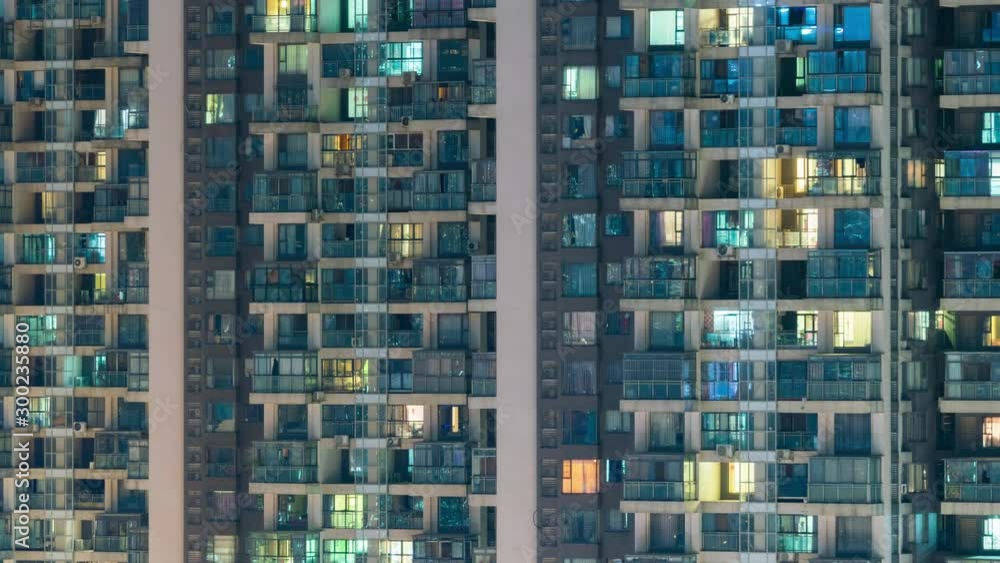 4k timelapse video of apartment buildings in China from day to night 4k timelapse video of apartment buildings in China from day to night