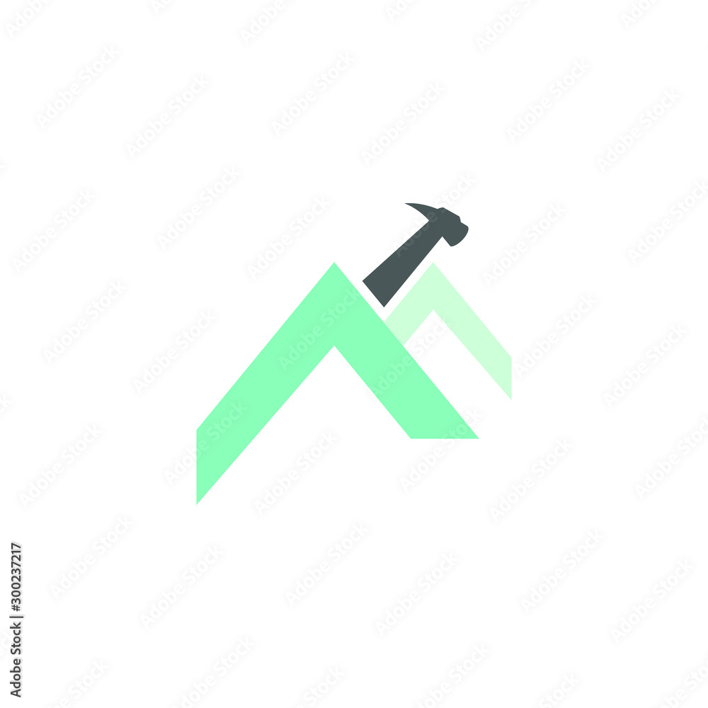 Creative Home Construction Concept Logo Design Template Creative Home Construction Concept Logo Design Template