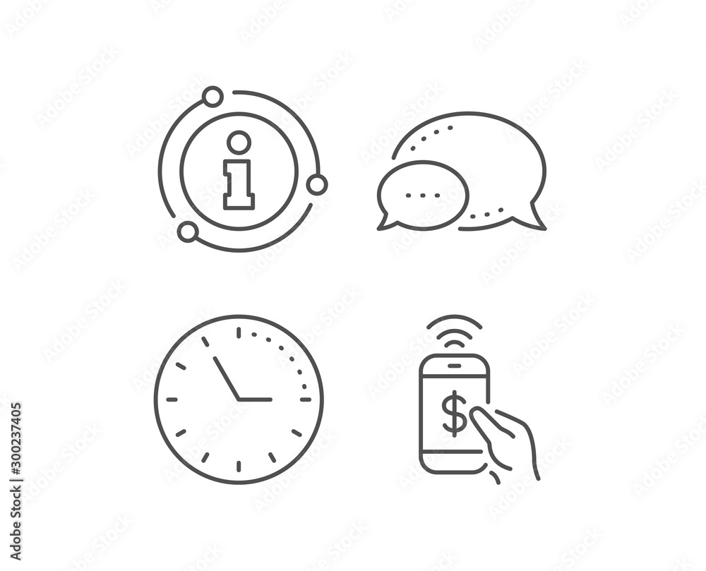 Phone Payment line icon. Chat bubble, info sign elements. Dollar pay sign. Finance symbol. Linear phone payment outline icon. Information bubble. Vector Phone Payment line icon. Chat bubble, info sign elements. Dollar pay sign. Finance symbol. Linear phone payment outline icon. Information bubble. Vector