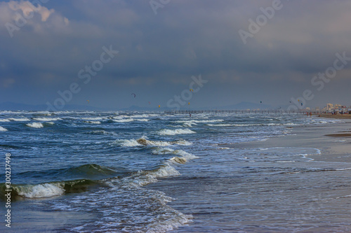 cloudy day at the seaside