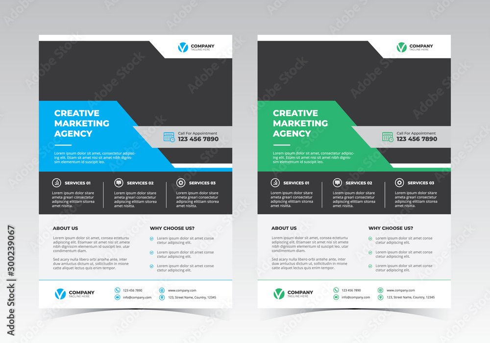 A4 Corporate Flyer Vector Design A4 Corporate Flyer Vector Design