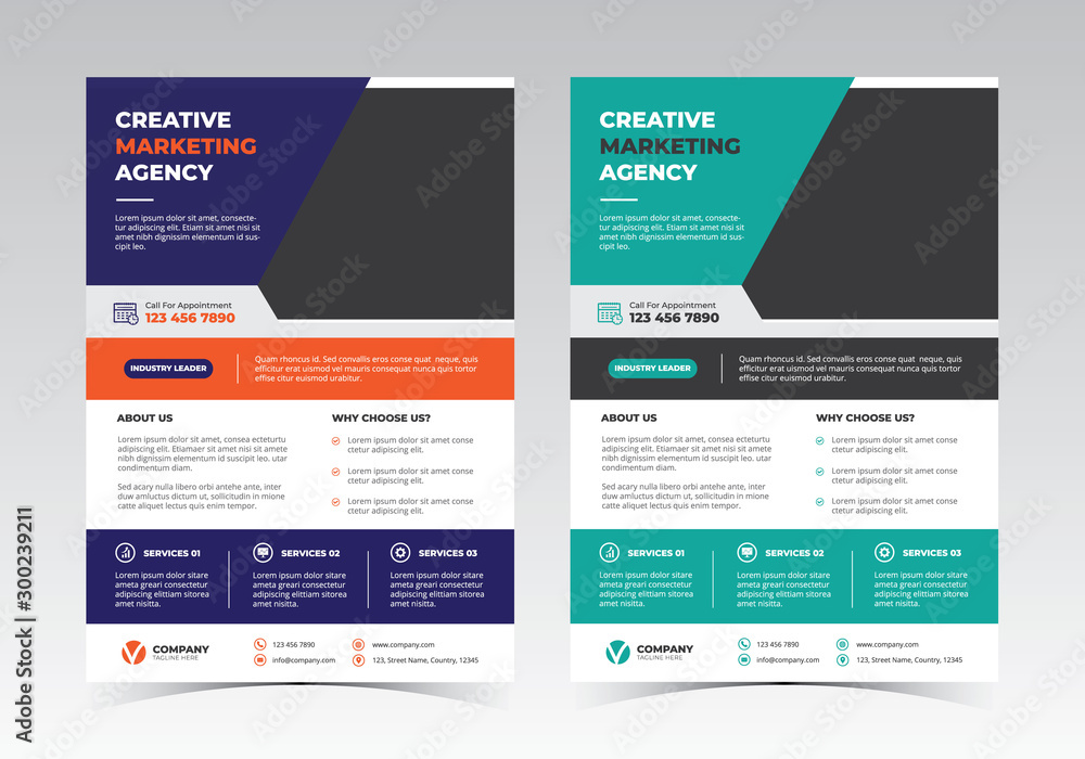 A4 Corporate Flyer Vector Design A4 Corporate Flyer Vector Design