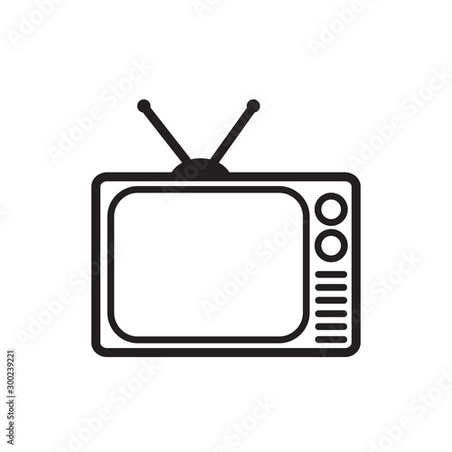 Television Icon Vector Design Template