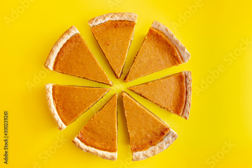 Εκτύπωση καμβά Fresh homemade pumpkin pie slices