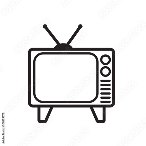 Television Icon Vector Design Template