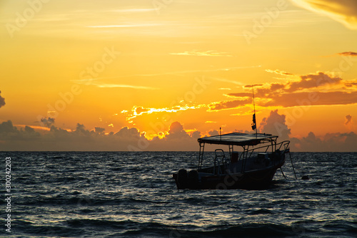 boat in the sunrise © Sebastian