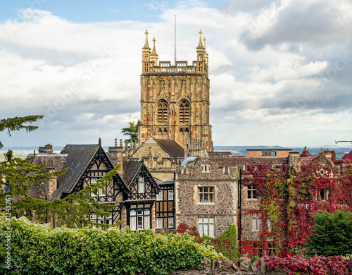 Malvern Priory in Great Malvern, Worcestershire, England, UK