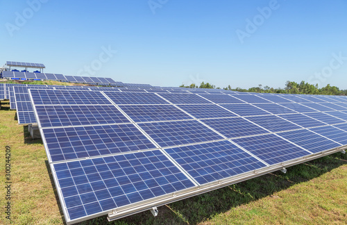 solar cells or photovoltaics in solar power station alternative clean renewable energy efficiency