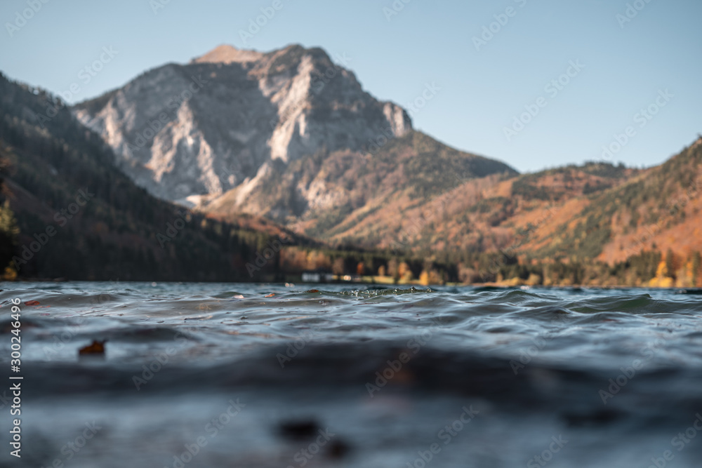 Langbathlake in ebensee austria, amazing lake in ebensee Austria during fall 