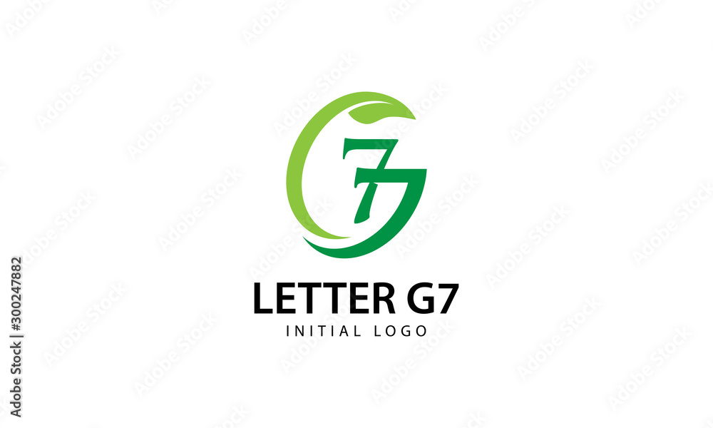 Letter G7 Eco Initial Logo Letter G7 Eco Initial Logo