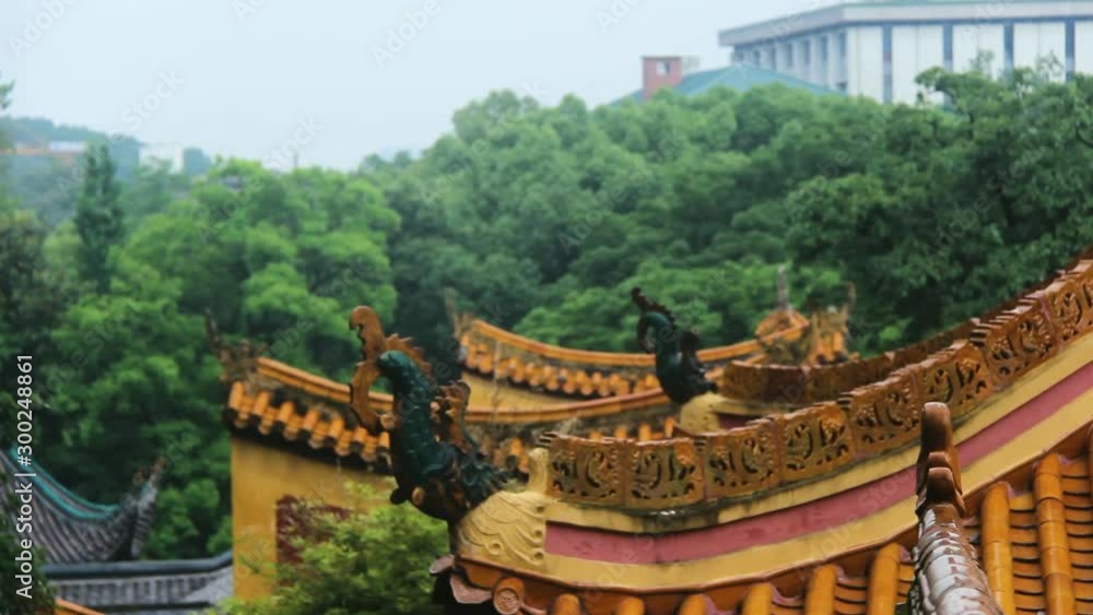 Chinese temple rooftop Chinese temple rooftop