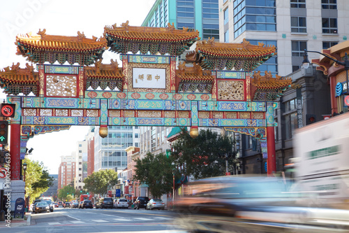 Tableau sur toile Washington D.C. Chinatown Eingang
