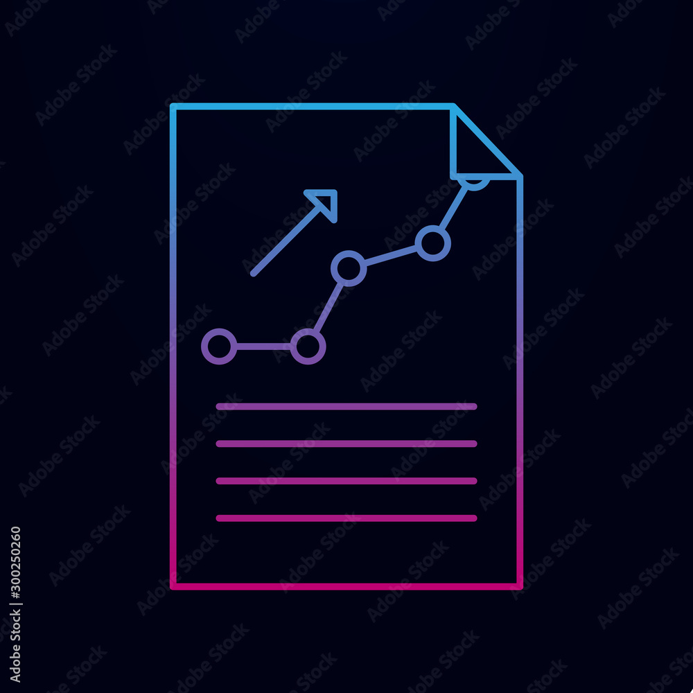 Report on paper nolan icon. Simple thin line, outline vector of banking icons for ui and ux, website or mobile application Report on paper nolan icon. Simple thin line, outline vector of banking icons for ui and ux, website or mobile application