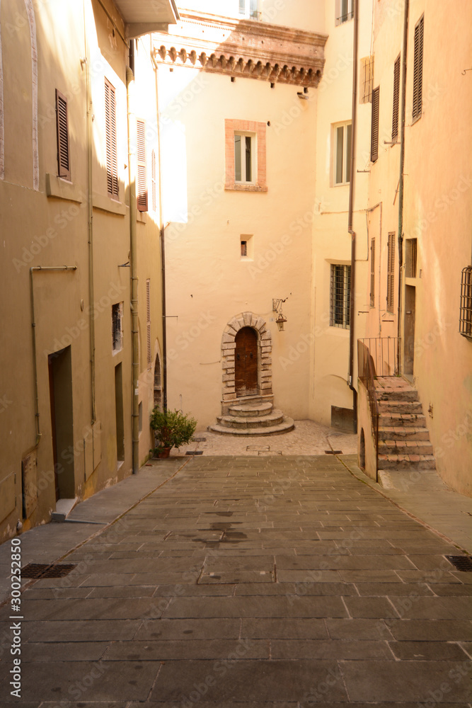 spoleto centro storico città dell'umbria