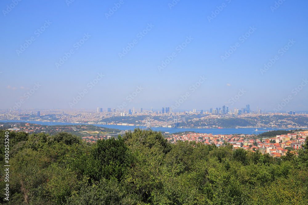Panorama view on Istanbul city