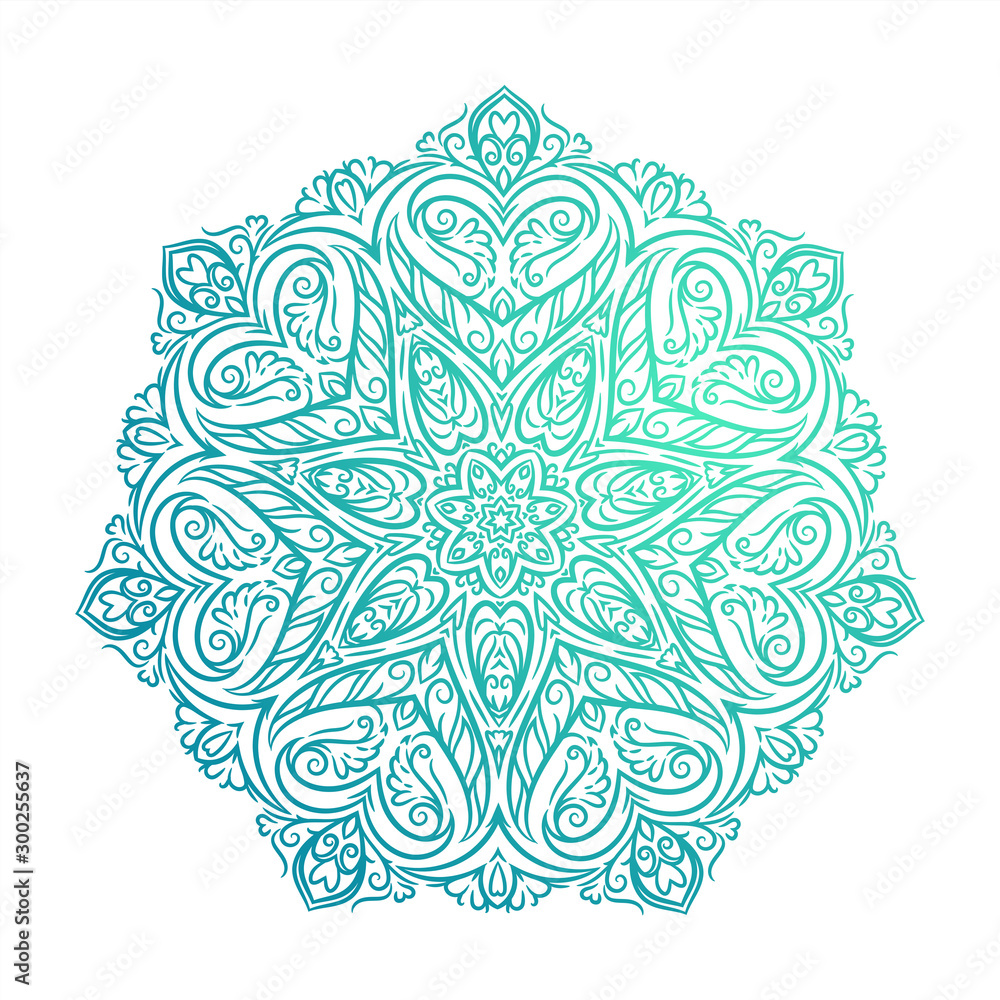 Vector Beautiful Mandala decorative element.