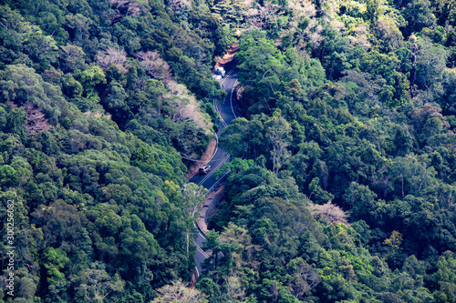 Winding mountain road Cairns