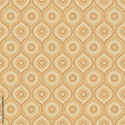Abstract Aboriginal dot painting in vector format