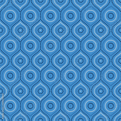 Abstract Aboriginal dot painting in vector format