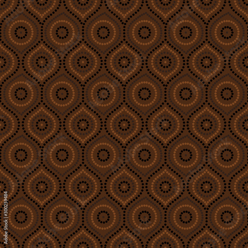 Abstract Aboriginal dot painting in vector format