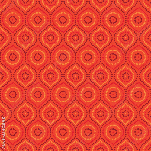 Abstract Aboriginal dot painting in vector format