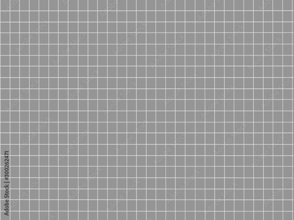 Graph paper of sheet, grid paper texture, grid sheet, abstract grid line, white straight lines on gray background, Illustration business office and the bathroom wall. Graph paper of sheet, grid paper texture, grid sheet, abstract grid line, white straight lines on gray background, Illustration business office and the bathroom wall.