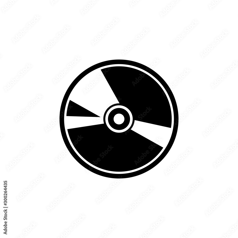 Compact disc icon template vector isolated illustration Compact disc icon template vector isolated illustration