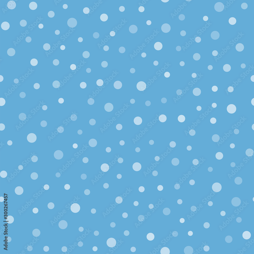 Snow falling seamless pattern. Christmas winter season texture.