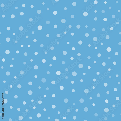 Snow falling seamless pattern. Christmas winter season texture.