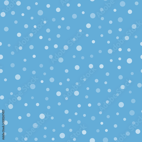 Snow falling seamless pattern. Christmas winter season texture.