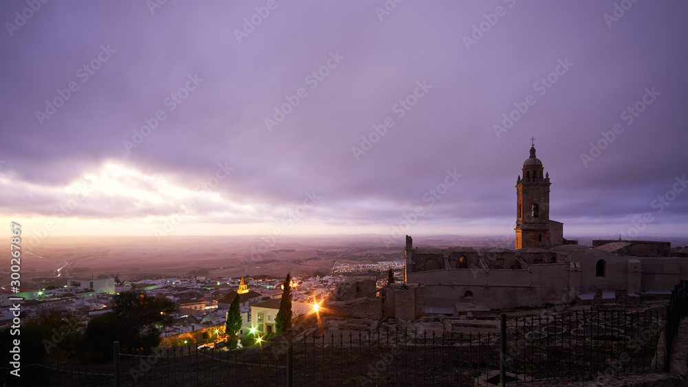 Panoramic View Santa Maria Church Medina Sidonia Cadiz