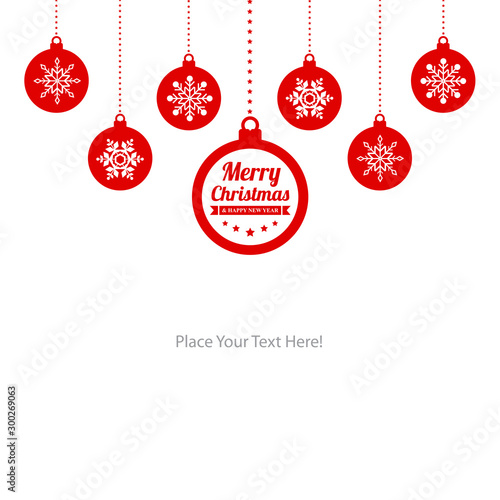 Christmas card invitation template.