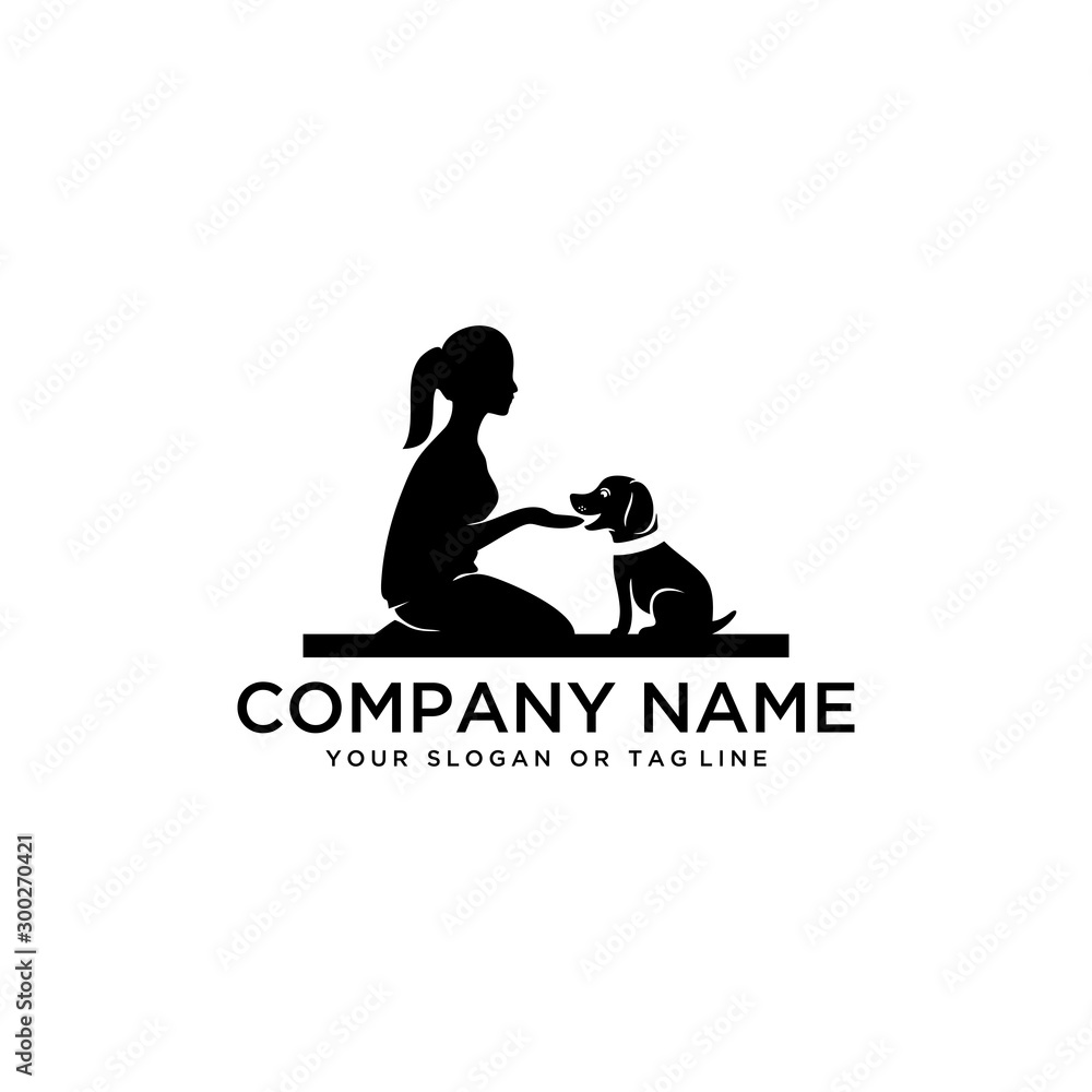 design logo ideas training dogs vector template design logo ideas training dogs vector template