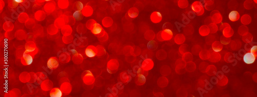 Holiday bokeh red lights background