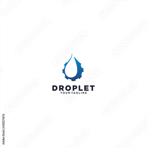 Oil Drop Logo Design Vector Illustration Template Idea