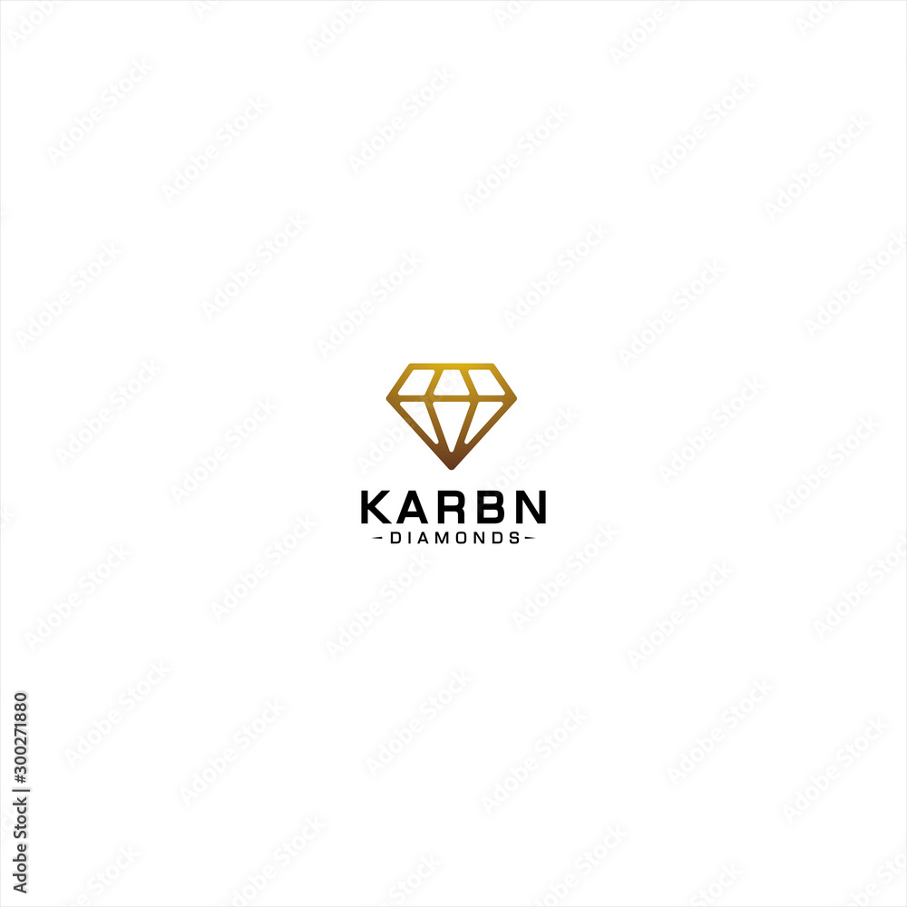 Fototapeta premium Diamond Logo Template design idea