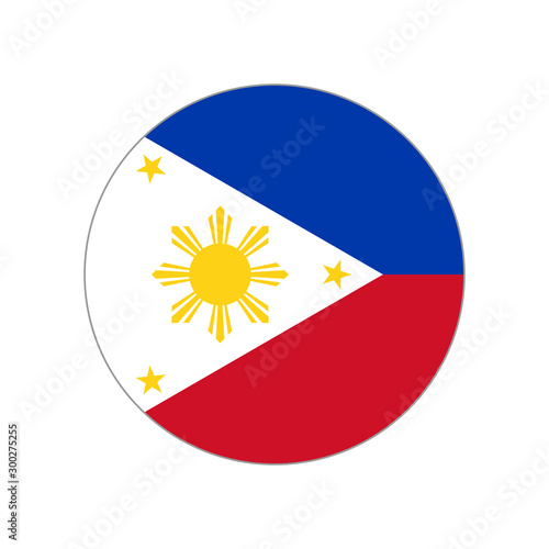 Free Download Republic of the Philippines. National flag. Abstract concept, icon. Vector illustration on white background. - GFXLoad