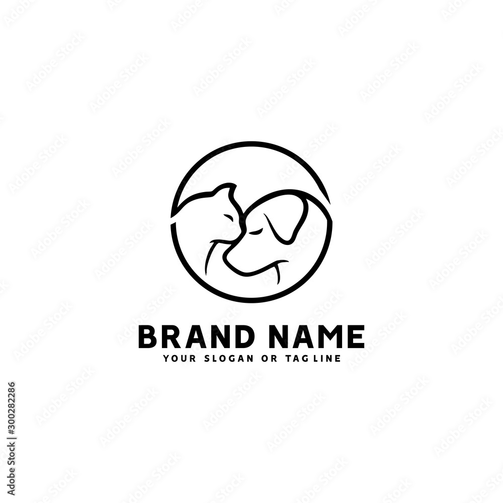 creative logo design Dog and Cat vector template creative logo design Dog and Cat vector template