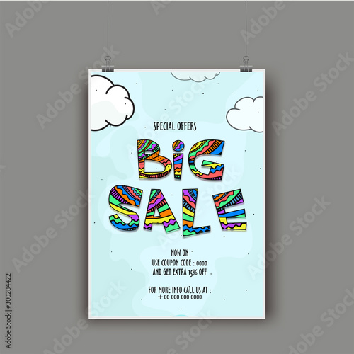 Big Sale Poster, Banner or Flyer design.