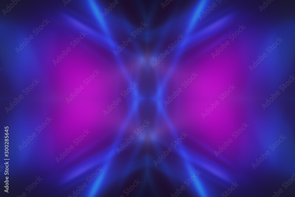 Dark abstract futuristic background. Neon lines glow. Neon lines, shapes. Multi-colored glow, blurry lights, bokeh. Empty stage background Dark abstract futuristic background. Neon lines glow. Neon lines, shapes. Multi-colored glow, blurry lights, bokeh. Empty stage background