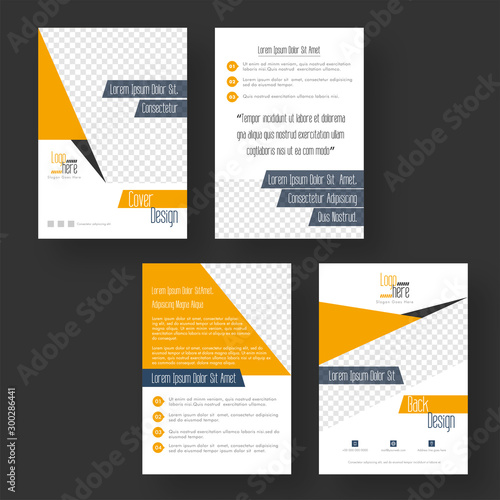 Four Pages Business Brochure, Cover Design.