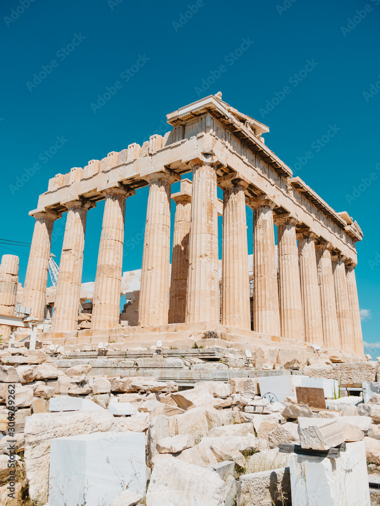 Obraz premium Partenon na ateńskim Akropolu, Ateny, Grecja