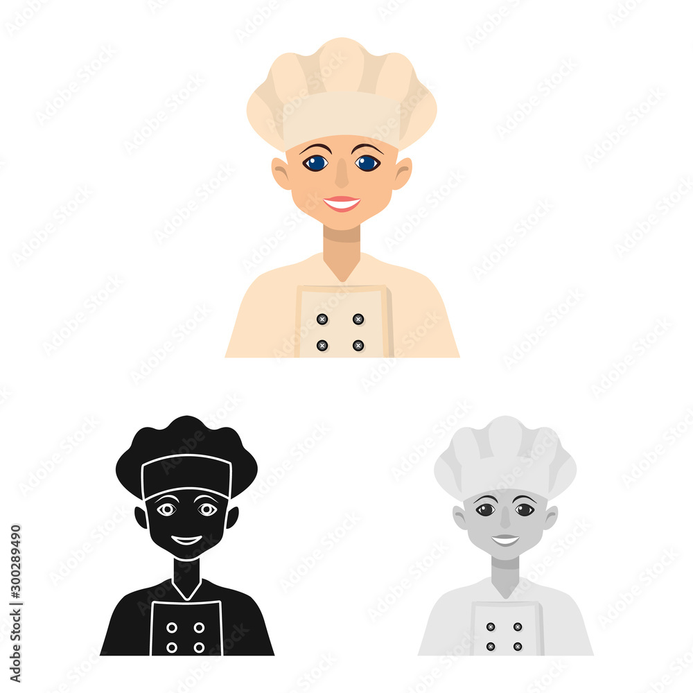 Isolated object of confectioner and young symbol. Collection of confectioner and man stock vector illustration. Isolated object of confectioner and young symbol. Collection of confectioner and man stock vector illustration.