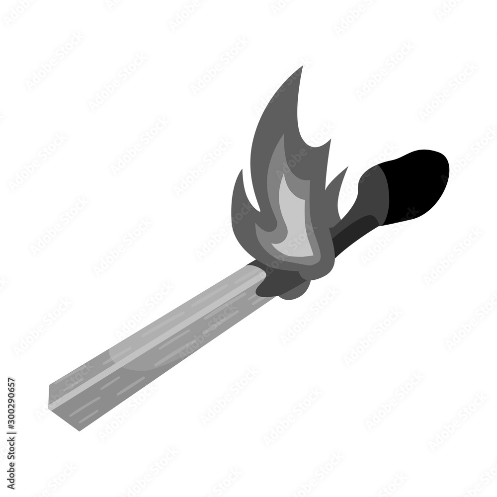 Vector design of matchstick and match icon. Web element of matchstick and fire vector icon for stock. Vector design of matchstick and match icon. Web element of matchstick and fire vector icon for stock.