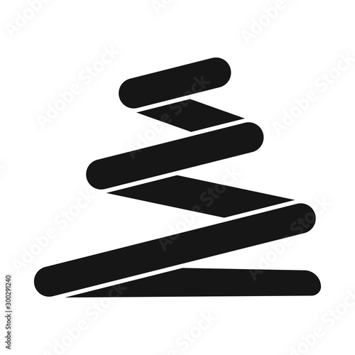 Vector design of coil and detail sign. Graphic of coil and spiral vector icon for stock.