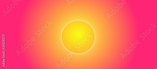 wired sun abstract pink yellow