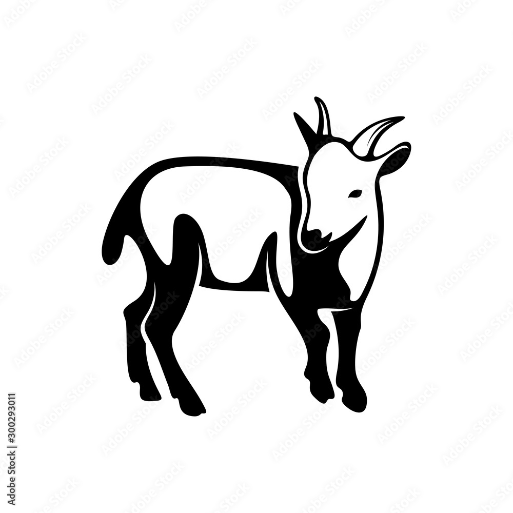 Obraz premium Goat Logo Design Vector. Goat logo Template