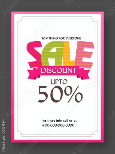 Sale Flyer, Banner, Pamphlet or Poster.