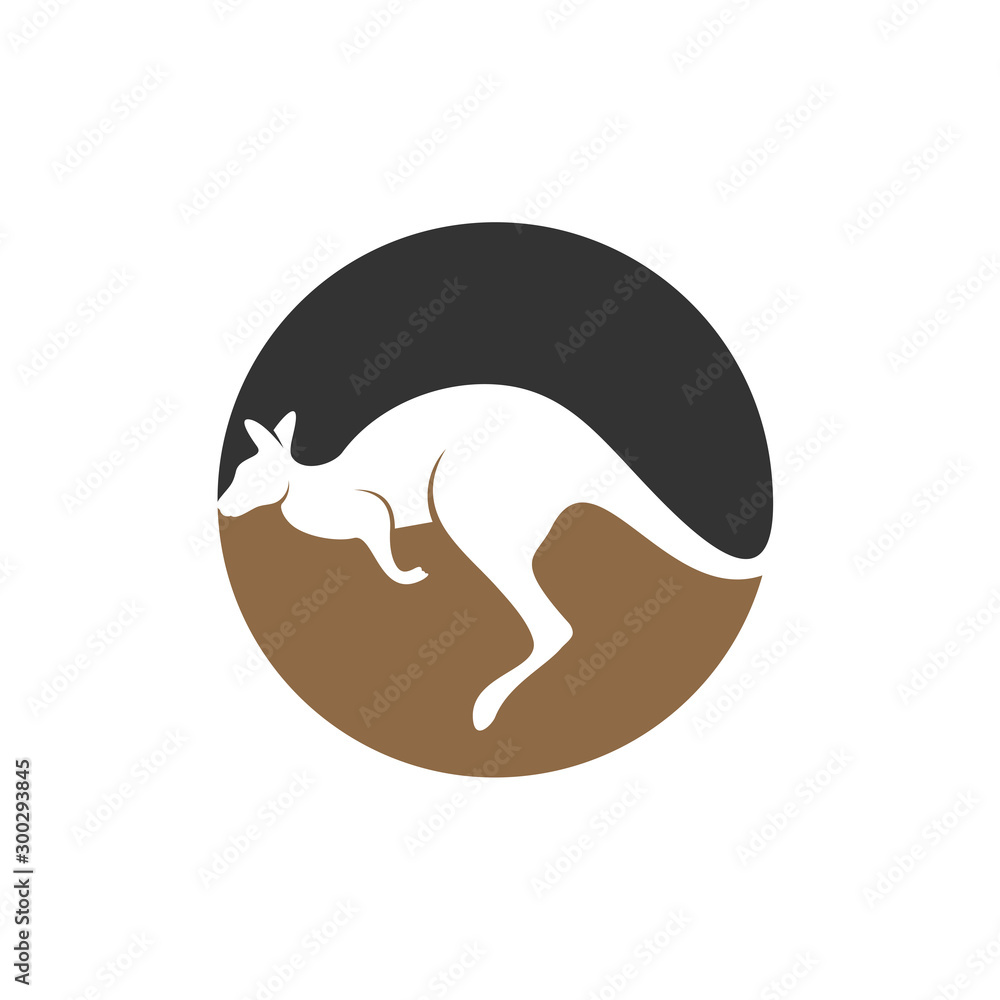 Kangaroo Logo Design Vector. Kangaroo logo Template Kangaroo Logo Design Vector. Kangaroo logo Template